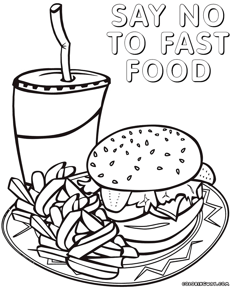 Coloring Pages Of Fast Food At GetColorings Free Printable 