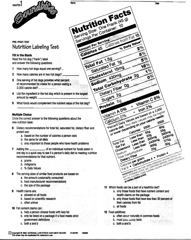 Consumerism Food Labeling Reading Food Labels Nutrition Labels 