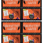 Digital Printable Halloween Bag Toppers Large And Small Etsy