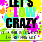 DIY Glow Party Invitations Free Printable Neon Party Invitations