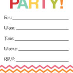 Fill In The Blank Birthday Party Invitation Printable Birthday