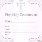 First Communion Invitation Cards Invitation World In 2021 First