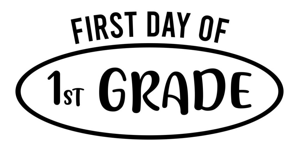 First Day Of 1st Grade Printable Sign In 2021 School Signs Printable 