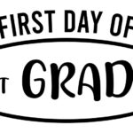 First Day Of 1st Grade Printable Sign In 2021 School Signs Printable