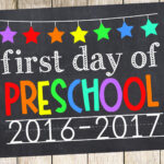 First Day Of Preschool 2016 2017 Photo Prop By PrincessSnap