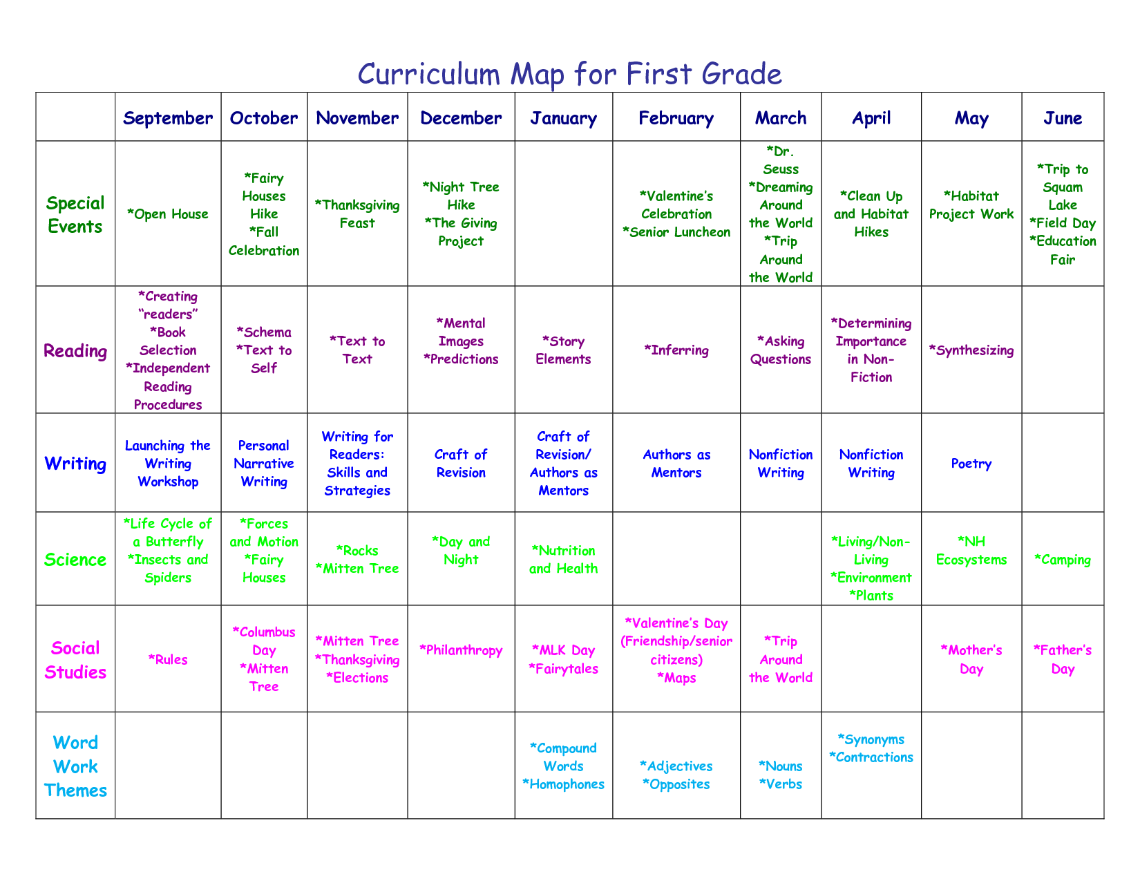 First Grade Curriculum Map not Specifically NYS Curriculum Mapping 