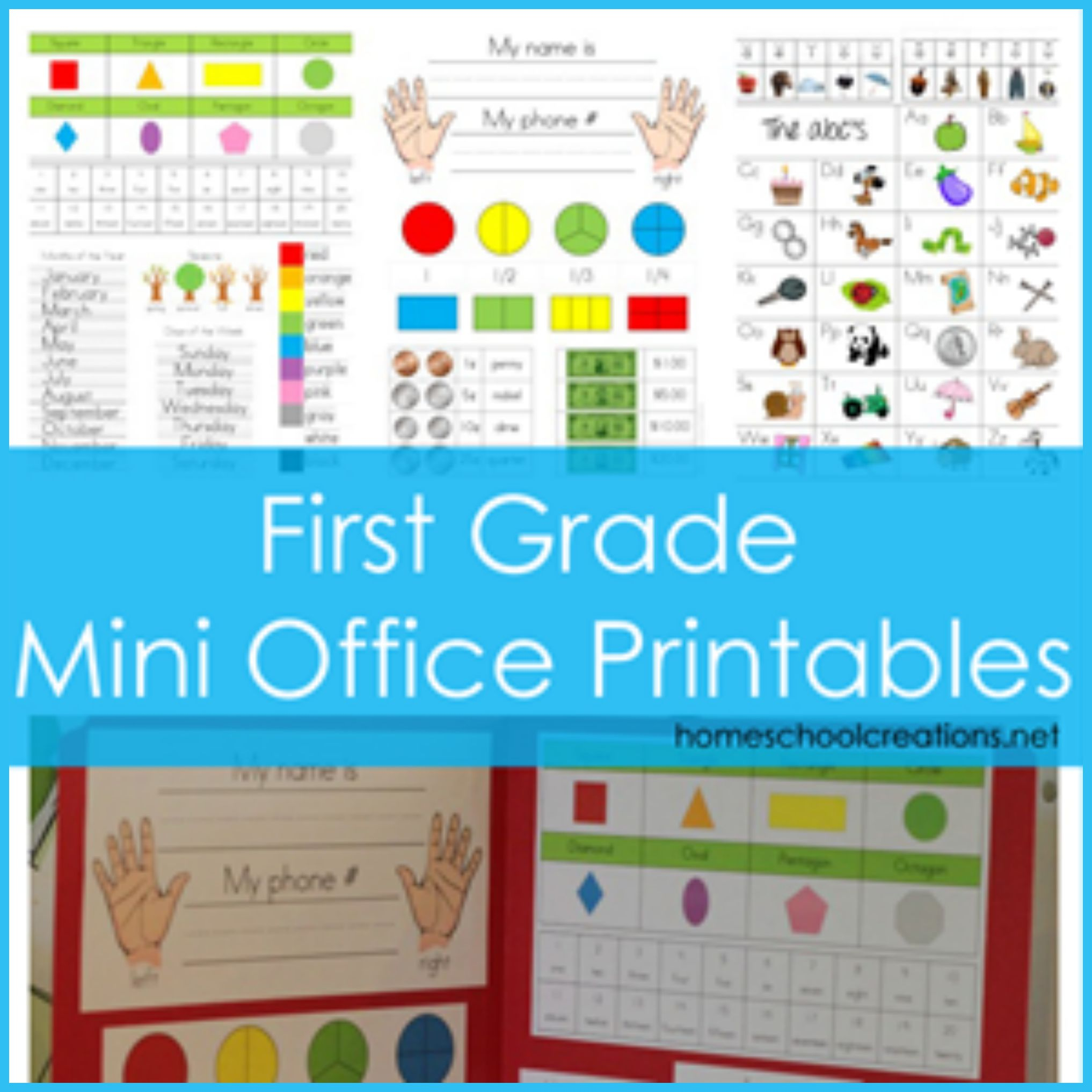 First Grade Mini Office Printables