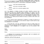 Florida Living Will Form Fillable PDF Free Printable Legal Forms