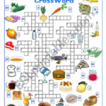 Food And Drink Crossword ESL Worksheet By Alyona C