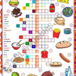 Food CROSSWORD B W KEY Included ESL Worksheet By Mada 1