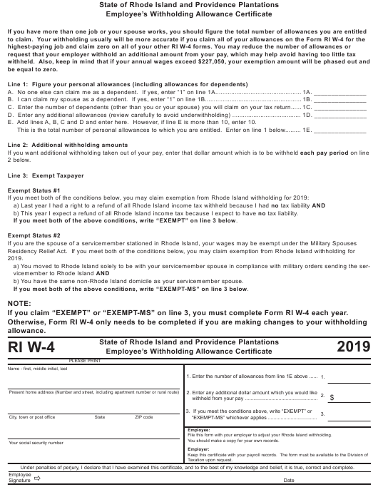 Form W 4 Download Printable PDF Or Fill Online Employee s Withholding 