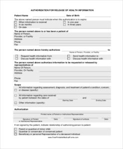 FREE 9 Sample Medical Release Forms In PDF