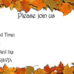Free Autumn Party Invitations Templates Autumn Invitations Fall