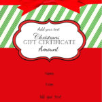 Free Christmas Gift Certificate Template Customize Online Download