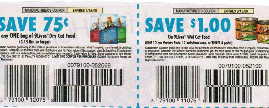 Free Coupons Online Printable Coupons Cat Food 9 Lives Coupon
