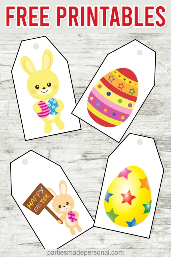 Free Easter Gift Tags Printables Parties Made Personal