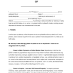 Free General Financial Power Of Attorney Form Word PDF EForms
