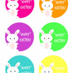 Free HOPPY Easter Gift Tag Printable For Spring Easter Gift Tag