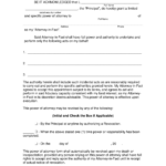 Free Limited Special Power Of Attorney Form PDF Word EForms