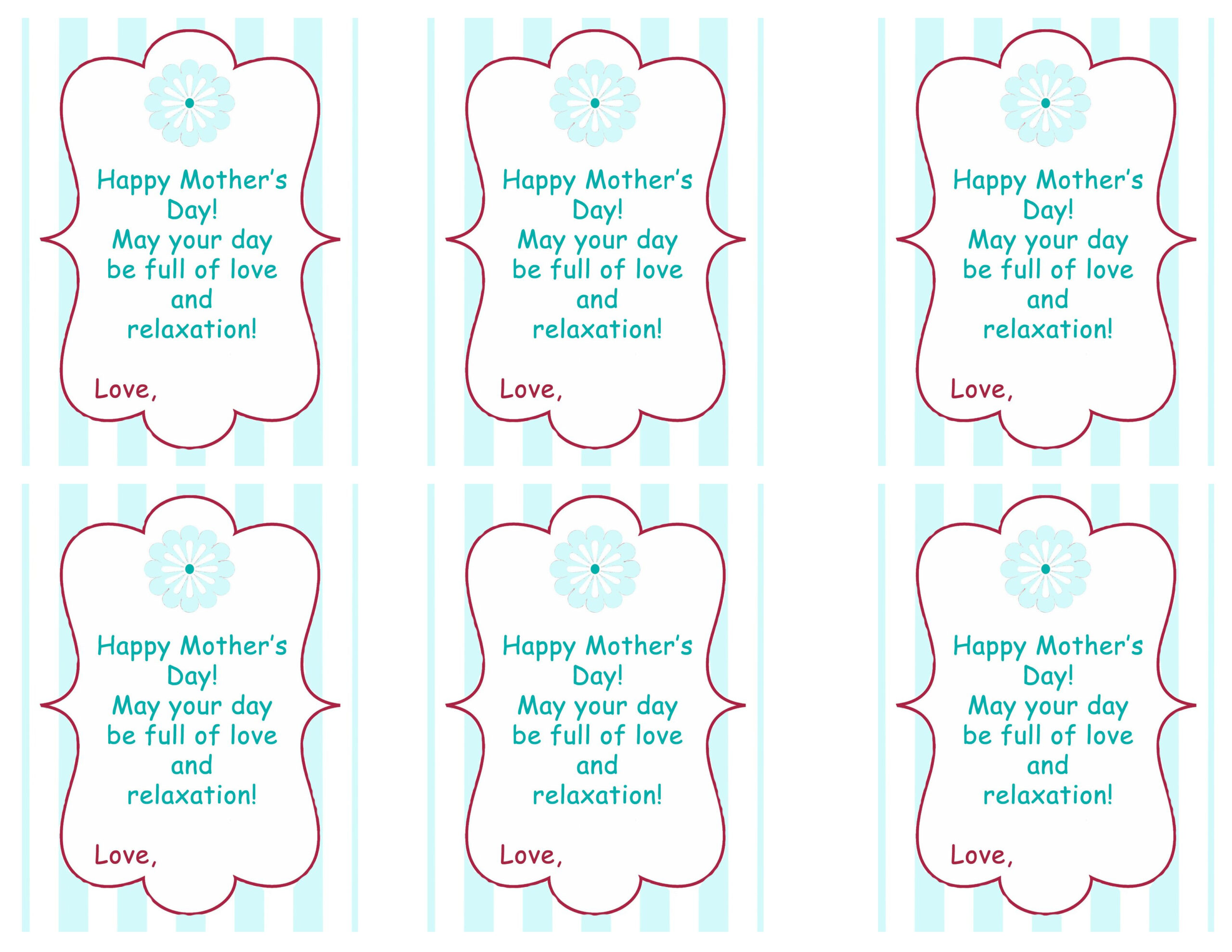 FREE Mothers Day Printables For Gift Tags Top Mother s Day Gifts 
