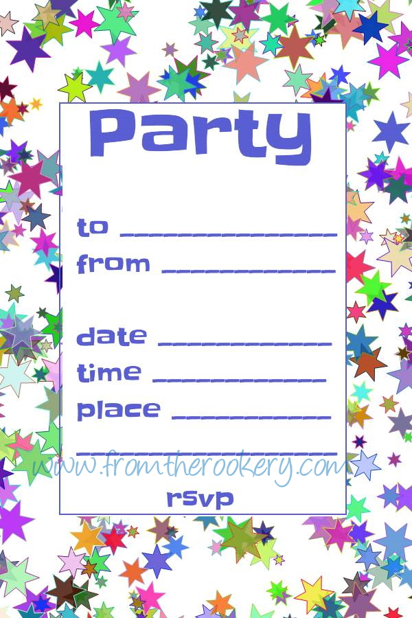 Free Party Invitations Printable Invitation Templates