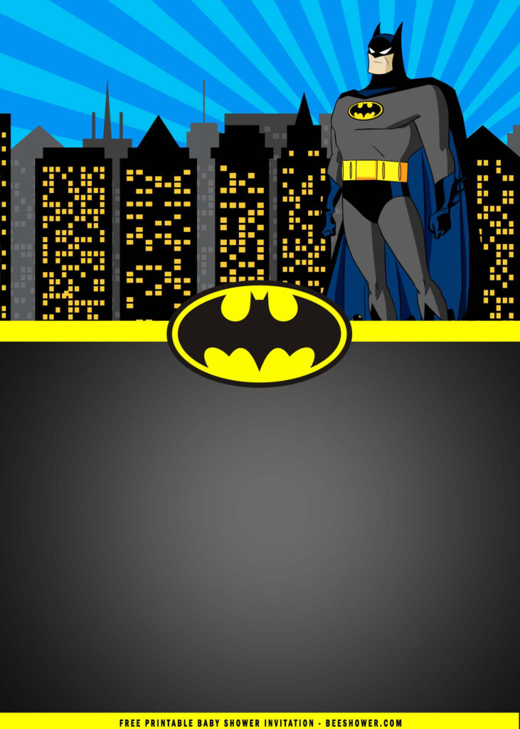  FREE Printable Batman Birthday Party Invitation Templates FREE 