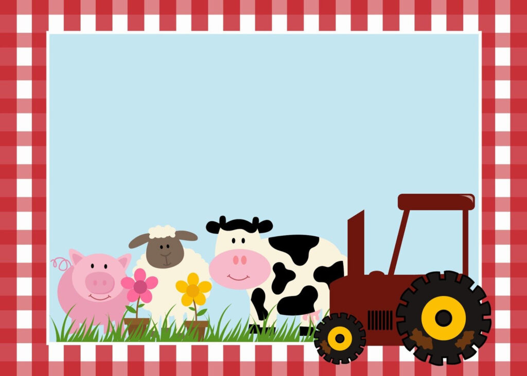 Free Printable Farm Party Invitations Labels Or Cards Farm Party 