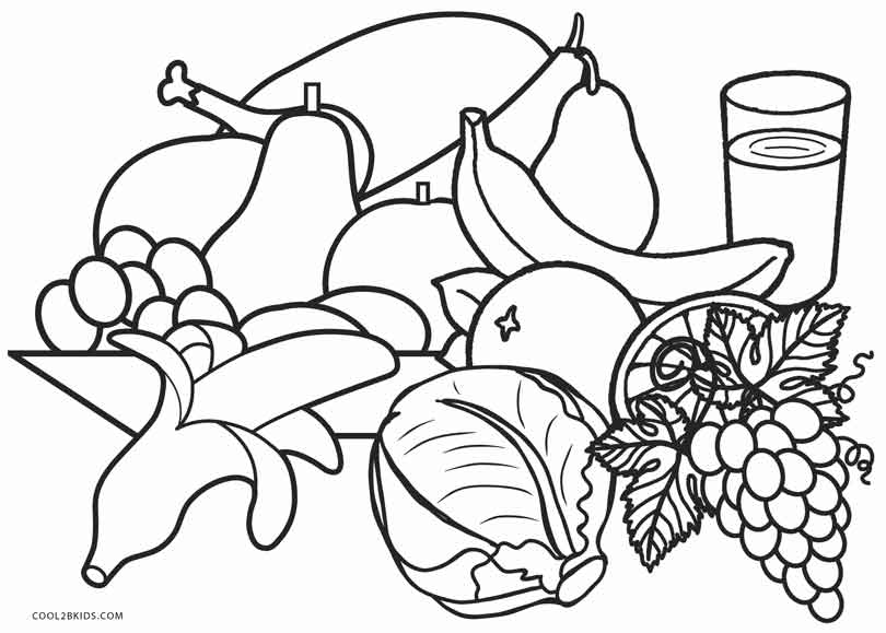 Free Printable Food Coloring Pages For Kids