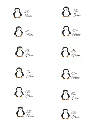 FREE Printable Penguin Letter Template And Gift Tags Printables