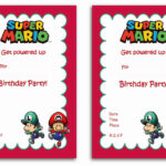 Free Printable Super Mario Bros Invitation Template Download Hundreds