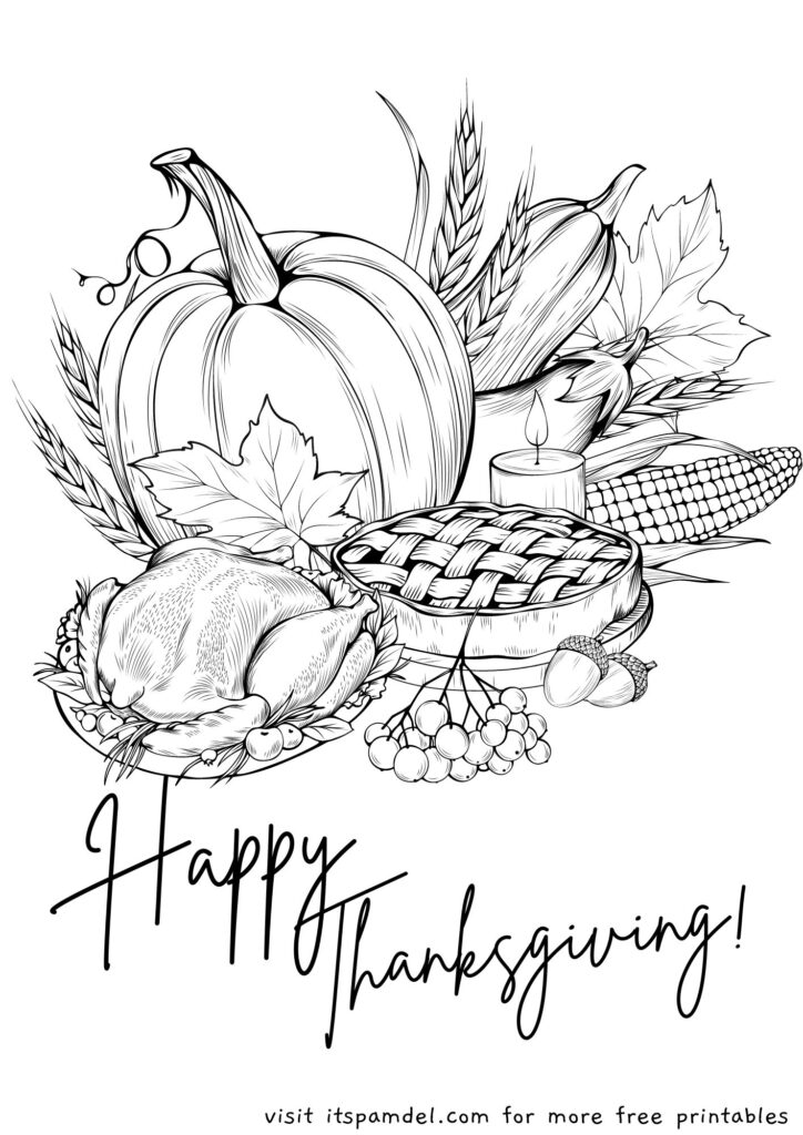 Free Printable Thanksgiving Coloring Pages For Kids It s Pam Del