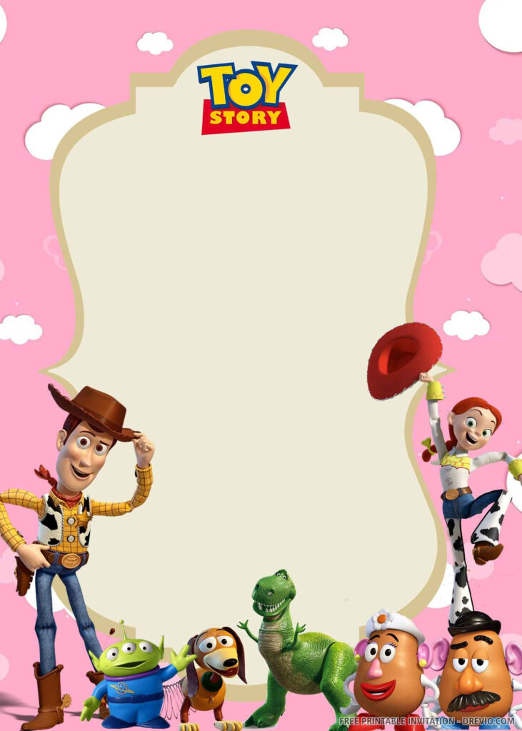  FREE PRINTABLE Toy Story Birthday Invitation Template Toy Story 