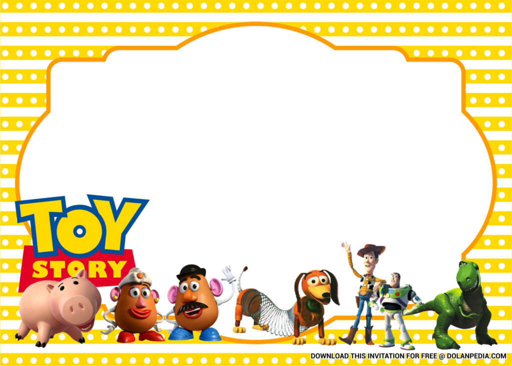  FREE Printable Toy Story Birthday Party Invitation Templates 
