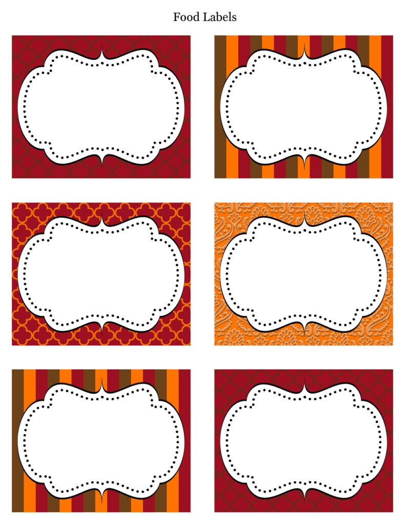 FREE Thanksgiving Party Printables From Cupcake Express Catch My Party