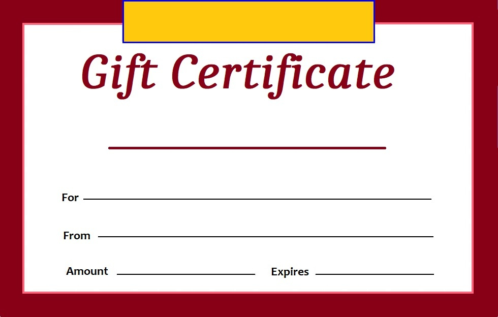 Gift Certificate Template Free Word Templates