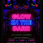 Glow In The Dark Party Invitations Free Templates Neon Party