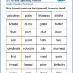 Grade 3 Spelling Worksheet Spelling Worksheets 3rd Grade Spelling