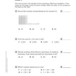 Grade 4 Math Diagnostic Assessment Part 1 Worksheet