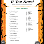 Guess Me If You Dare Halloween Game Recipes Halloween Games