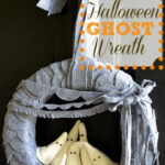 Halloween Felt Ghost Wreath And Printable Scallop Template Felt