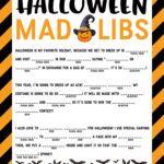 Halloween Mad Libs Printable Happiness Is Homemade