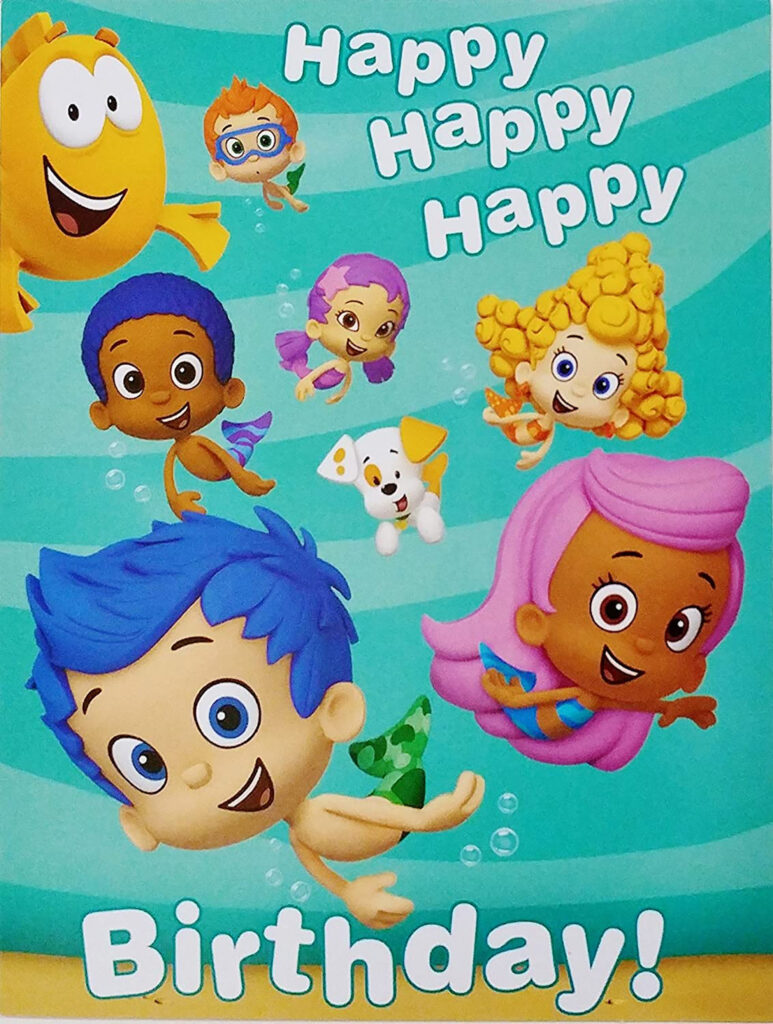 Happy Birthday Bubble Guppies Iron On Transfer 9 Divine Bovinity Design