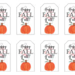 Happy Fall Y all Printable Gift Tag Digital Download DIY Etsy