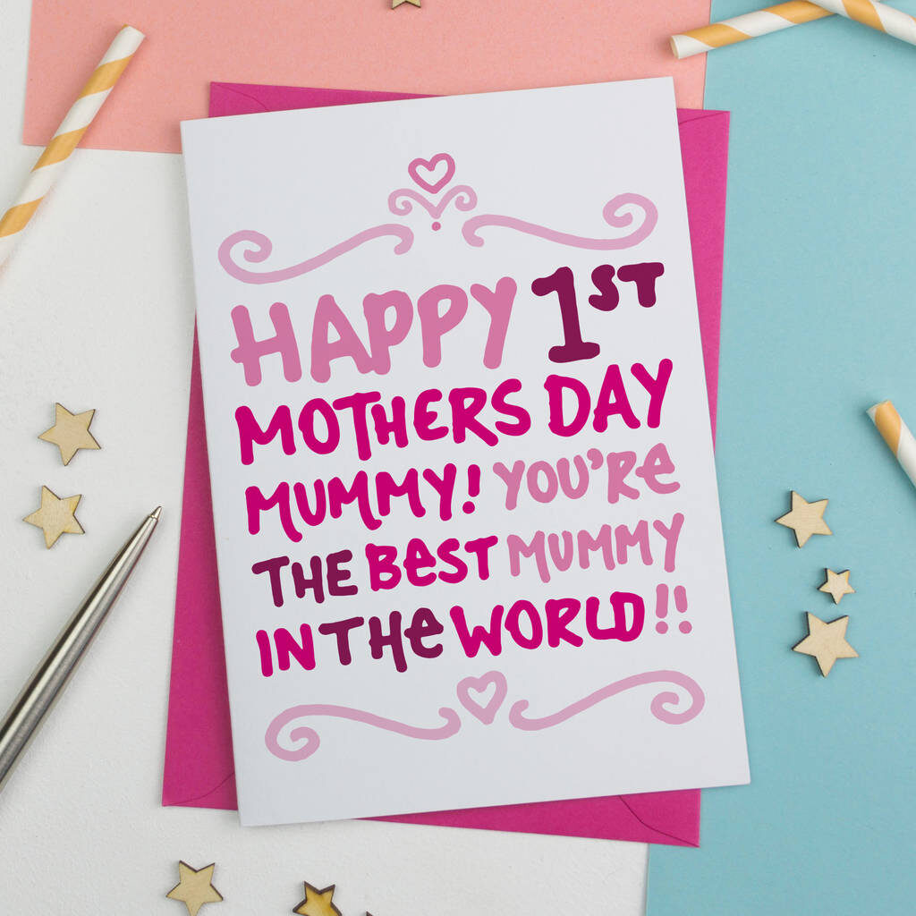 Happy First Mothers Day Card By A Is For Alphabet Notonthehighstreet