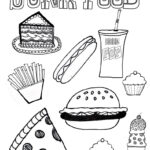 Junk Food 8 5 by11 Coloring Page Download Here Bingobu Flickr
