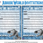 Jurassic World Invitation Template Free Fresh Pin By I m On