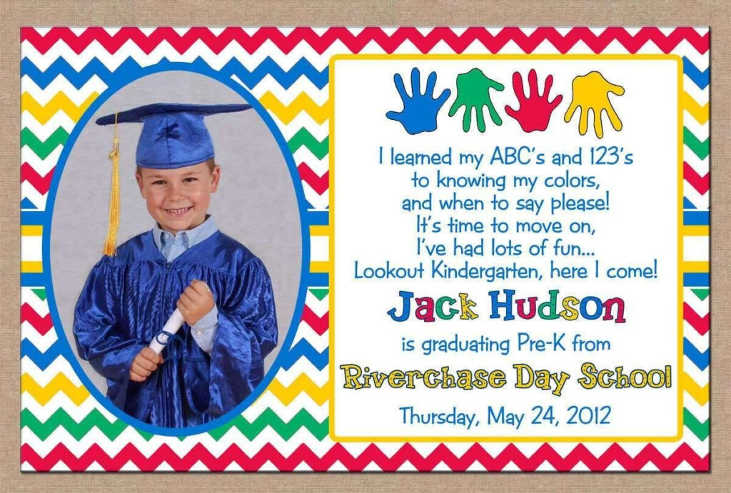 Kindergarten Graduation Invitation Template Free 2020 