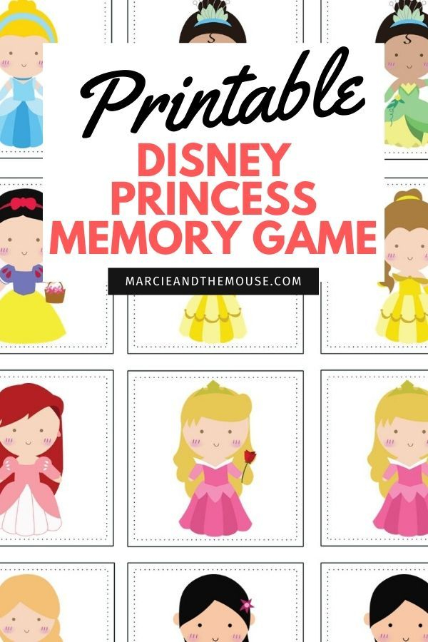 Looking For An Adorable Disney Princess Printable Game To Play With 