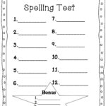 Mrs Glover s First Grade Owls Spelling Test Sheet