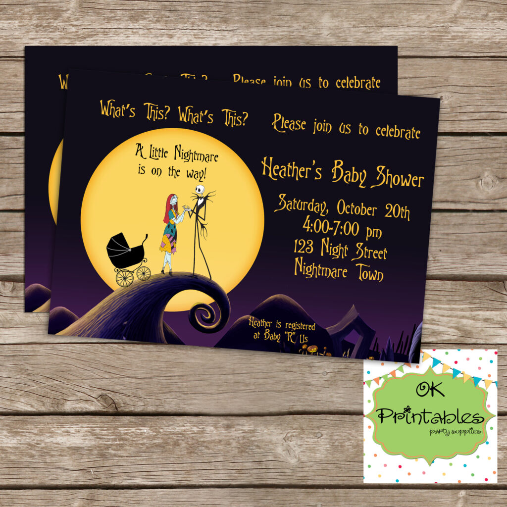 Nightmare Before Christmas Baby Boy Or Girl By Okprintables On Zibbet